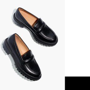 Madewell Black Leather Loafers